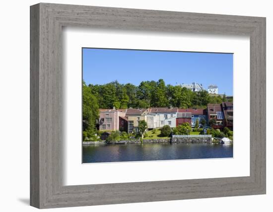Kristiansten Fortress and Local Architecture on the River Nidelva-Doug Pearson-Framed Photographic Print