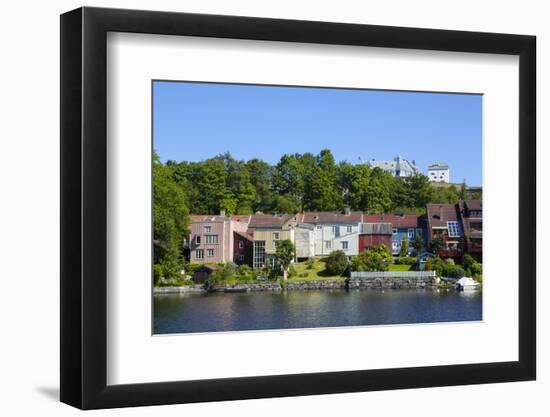 Kristiansten Fortress and Local Architecture on the River Nidelva-Doug Pearson-Framed Photographic Print