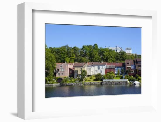 Kristiansten Fortress and Local Architecture on the River Nidelva-Doug Pearson-Framed Photographic Print