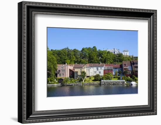 Kristiansten Fortress and Local Architecture on the River Nidelva-Doug Pearson-Framed Photographic Print