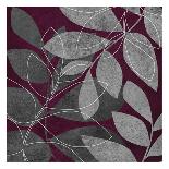 Grey Purple Leaves 2-Kristin Emery-Art Print
