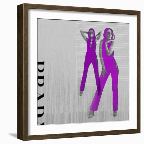 Kristina in Purple-NaxArt-Framed Art Print