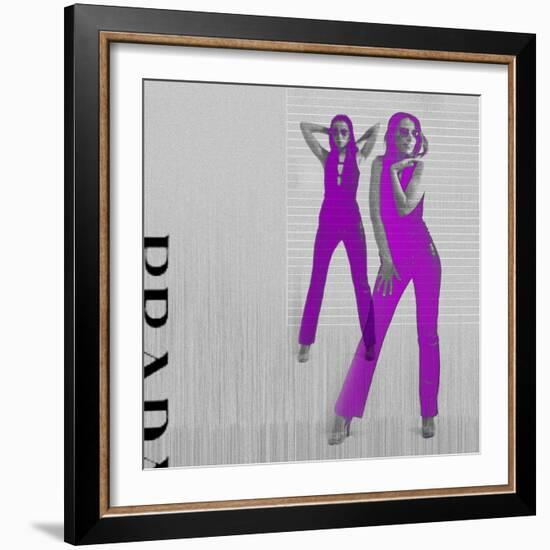 Kristina in Purple-NaxArt-Framed Art Print