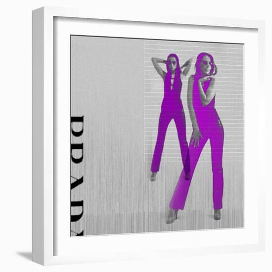 Kristina in Purple-NaxArt-Framed Art Print