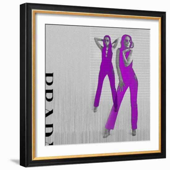 Kristina in Purple-NaxArt-Framed Art Print