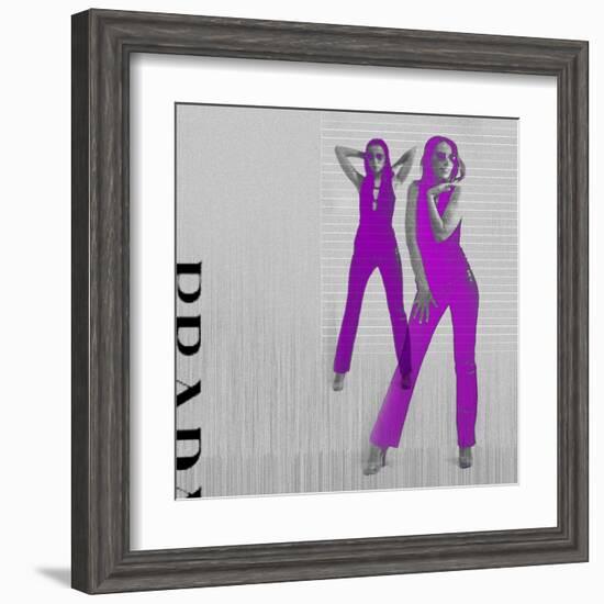 Kristina in Purple-NaxArt-Framed Art Print