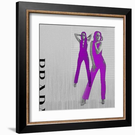 Kristina in Purple-NaxArt-Framed Art Print