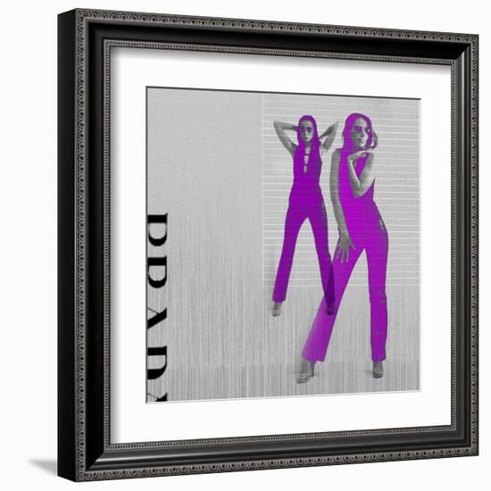 Kristina in Purple-NaxArt-Framed Art Print