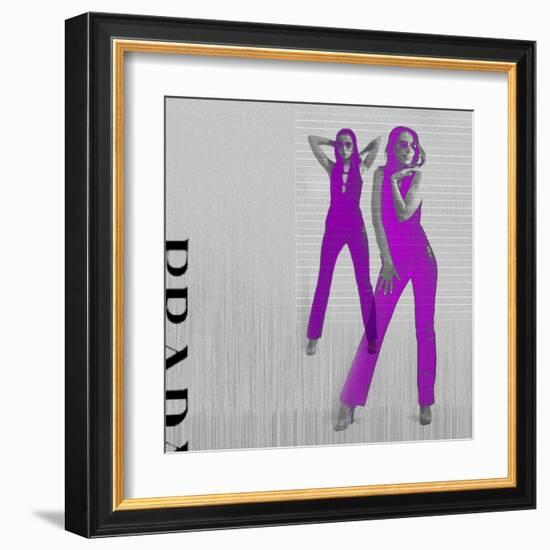 Kristina in Purple-NaxArt-Framed Art Print