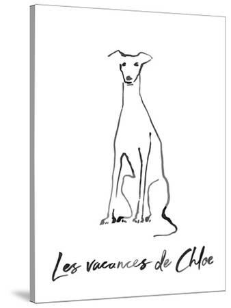 'Eclectic Noir - Chloe' Stretched Canvas Print - Kristine Hegre Art