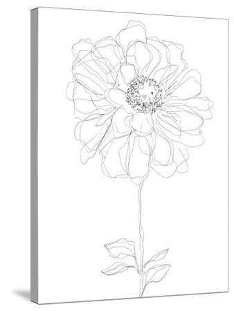 'Linear Bloom - Bud' Stretched Canvas Print - Kristine Hegre | Art.com