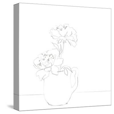 'Sketchbook Vase - Spring' Stretched Canvas Print - Kristine Hegre