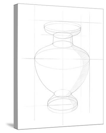 'Sketched Perspective - Contour' Stretched Canvas Print - Kristine