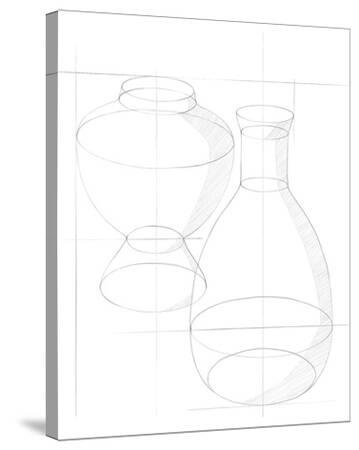 Sketched Perspective - Format Stretched Canvas Print - Kristine Hegre