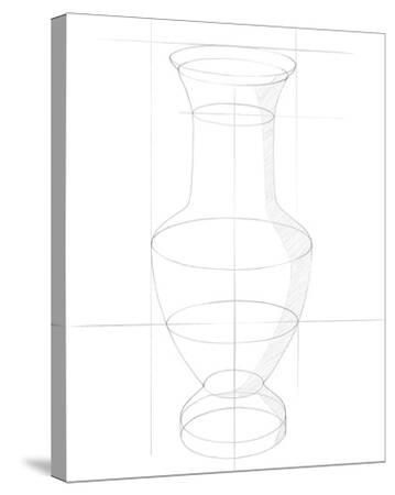 'Sketched Perspective - Shape' Stretched Canvas Print - Kristine Hegre