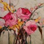 Peach Soft Floral-Kristy Andrews-Stretched Canvas