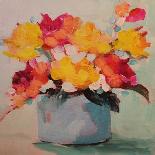 Peach Soft Floral-Kristy Andrews-Stretched Canvas