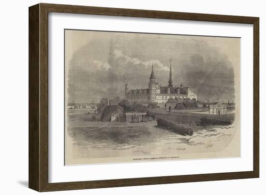 Kronborg Castle, Elsineur, Entrance of the Sound-Edwin Weedon-Framed Giclee Print