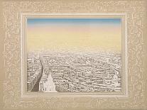 Aerial View of London with Decorative Border, C1845-Kronheim & Co-Giclee Print