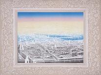 Aerial View of London with Decorative Border, C1845-Kronheim & Co-Giclee Print