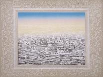 Aerial View of London Framed in a Decorative Border, C1845-Kronheim & Co-Giclee Print