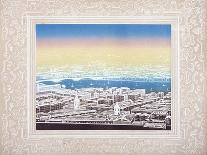 Aerial View of London Framed in a Decorative Border, C1845-Kronheim & Co-Giclee Print