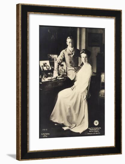 Kronprinz Friedrich Wilhelm, Cecilie, Npg 350 2-null-Framed Giclee Print