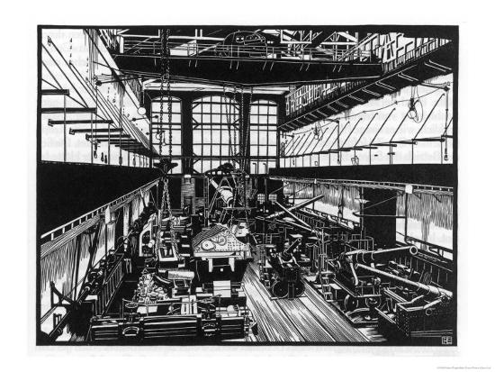 Krupp S Factory In Essen Machine Shop Iv Giclee Print Robert Engels Art Com