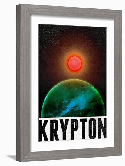 Krypton Retro Travel-null-Framed Art Print