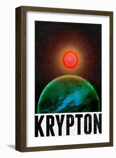 Krypton Retro Travel-null-Framed Art Print