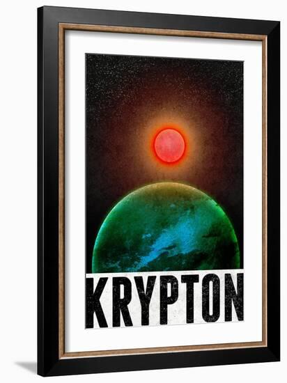 Krypton Retro Travel-null-Framed Art Print