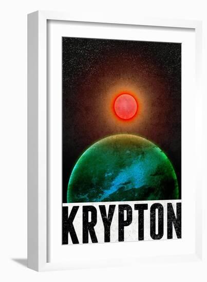 Krypton Retro Travel-null-Framed Art Print