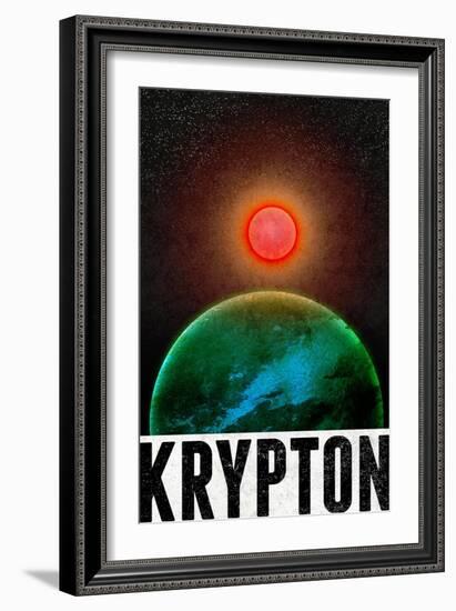 Krypton Retro Travel-null-Framed Art Print