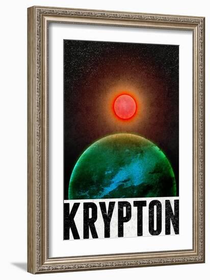 Krypton Retro Travel-null-Framed Premium Giclee Print