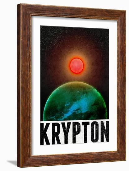 Krypton Retro Travel-null-Framed Premium Giclee Print