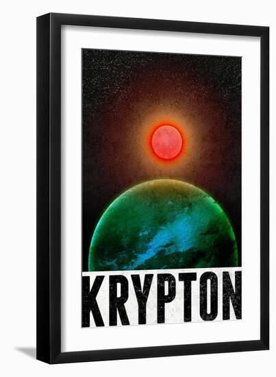 Krypton Retro Travel-null-Framed Premium Giclee Print