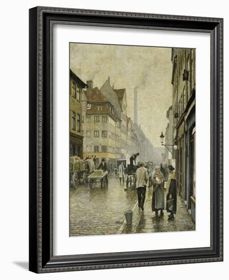 Krystalgade, Copenhagen-Paul Fischer-Framed Giclee Print