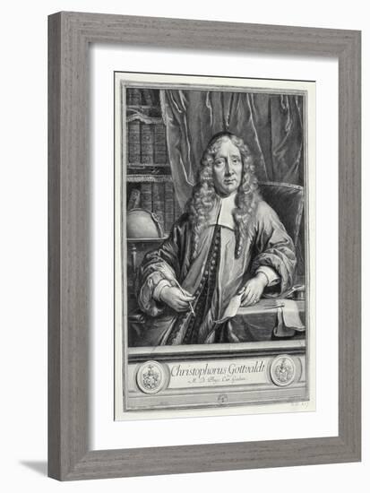 Krzysztof Gottwald, 1700 (Engraving)-Gerard Edelinck-Framed Giclee Print