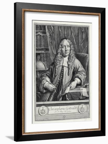 Krzysztof Gottwald, 1700 (Engraving)-Gerard Edelinck-Framed Giclee Print