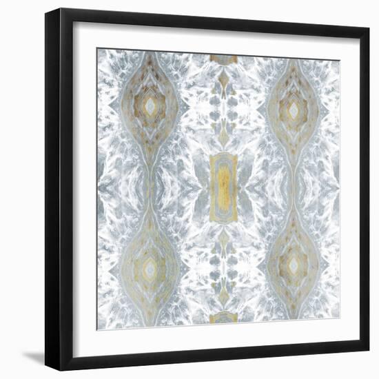 Kscope Grey Gold-Jace Grey-Framed Art Print