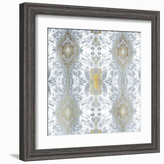 Kscope Grey Gold-Jace Grey-Framed Art Print