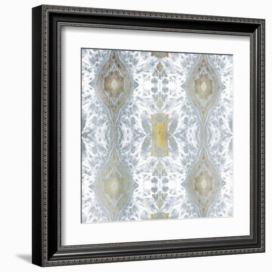 Kscope Grey Gold-Jace Grey-Framed Art Print