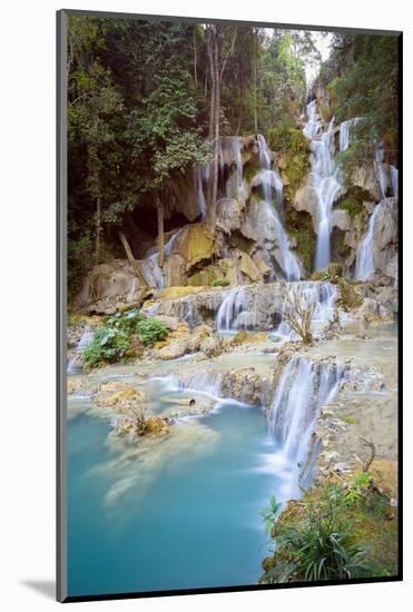 Kuang Si falls, Luang Prabang, Laos, Indochina, Southeast Asia-Jan Miracky-Mounted Photographic Print