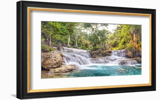 Kuang Si Falls, Luang Prabang, Laos-Pangea Images-Framed Giclee Print