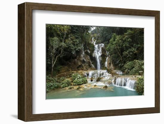 Kuang Si Waterfall, Luang Prabang, Laos, Indochina, Southeast Asia, Asia-Yadid Levy-Framed Photographic Print