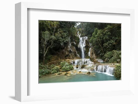 Kuang Si Waterfall, Luang Prabang, Laos, Indochina, Southeast Asia, Asia-Yadid Levy-Framed Photographic Print