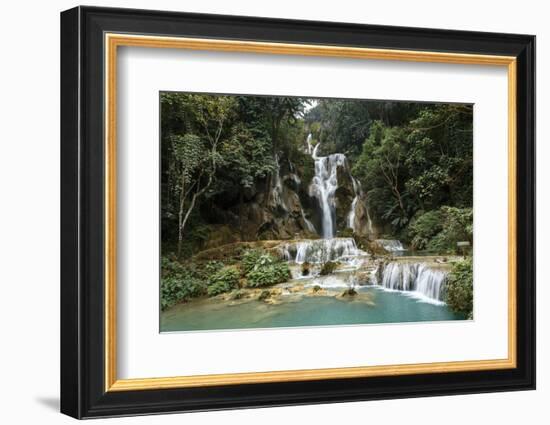 Kuang Si Waterfall, Luang Prabang, Laos, Indochina, Southeast Asia, Asia-Yadid Levy-Framed Photographic Print