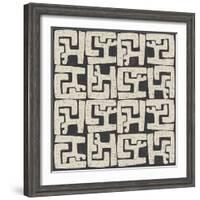 Kuba Play II Neutral-Cheryl Warrick-Framed Art Print