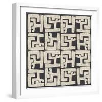Kuba Play II Neutral-Cheryl Warrick-Framed Art Print