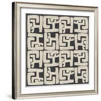Kuba Play II Neutral-Cheryl Warrick-Framed Art Print